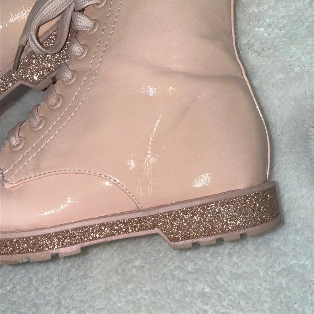 MIA Pink Lace-Up Ankle Boots GIRLS SIZE 4